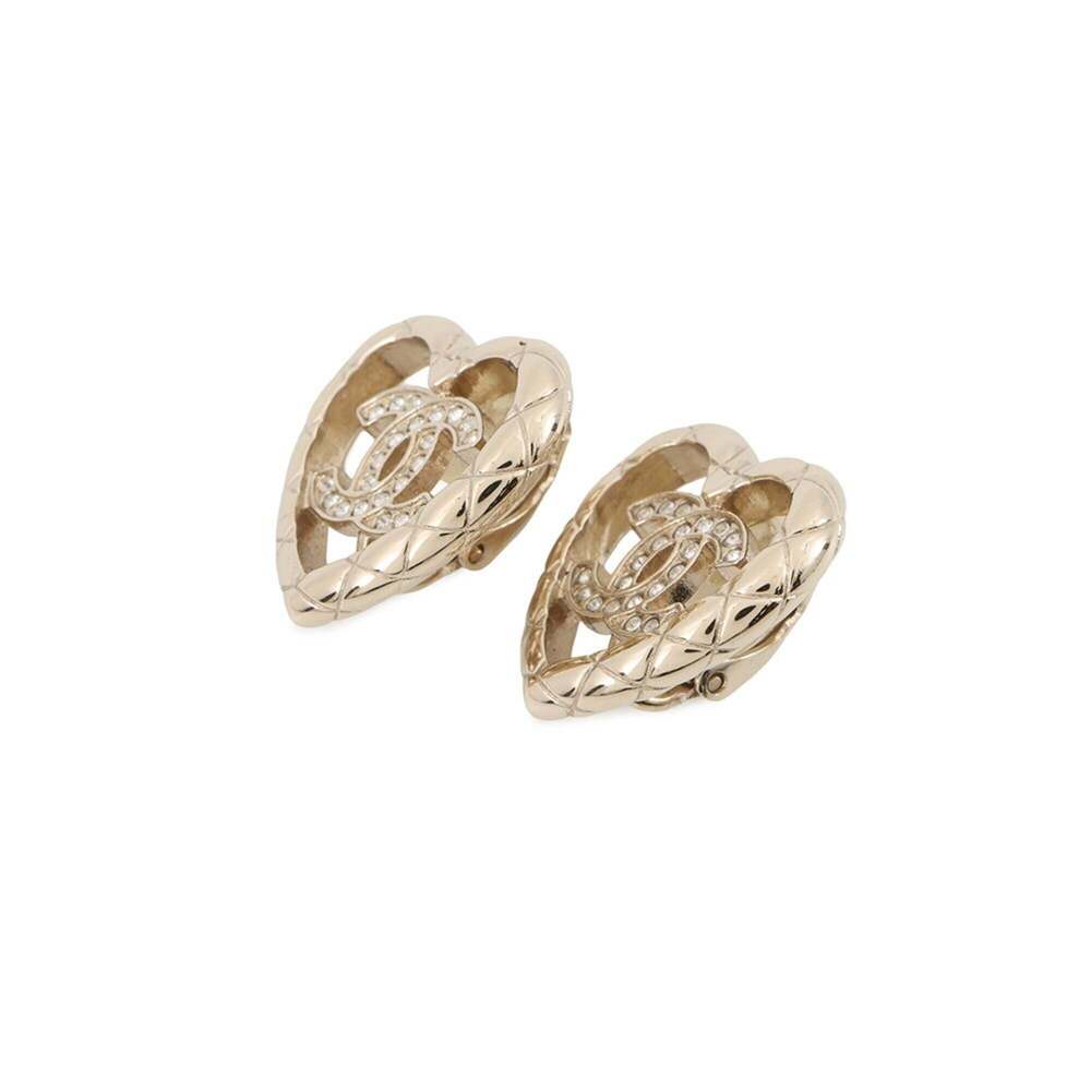CHANEL Gold Logo Earrings - Picture 2 of 10